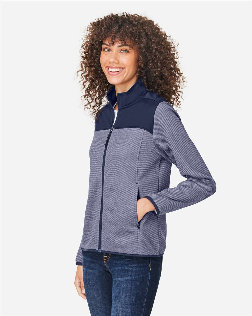 Women's Venture Heathered Stripe Hybrid Jacket