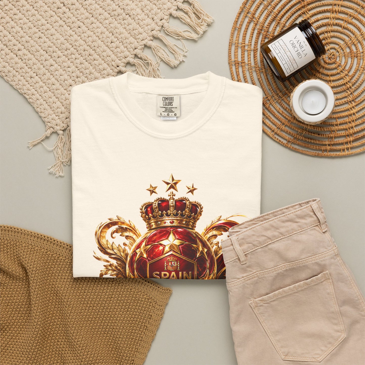 Spain Football World Cup 2026 'Crowned Glory' Imperial Trophy | Premium Graphic Tee