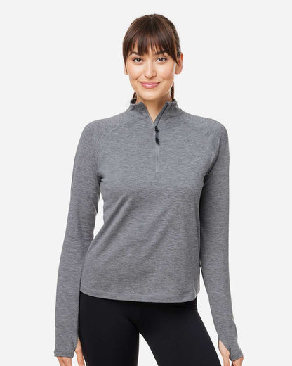 Women's Fairway Marbled Jersey Quarter-Zip Pullover