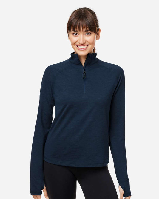 Women's Fairway Marbled Jersey Quarter-Zip Pullover