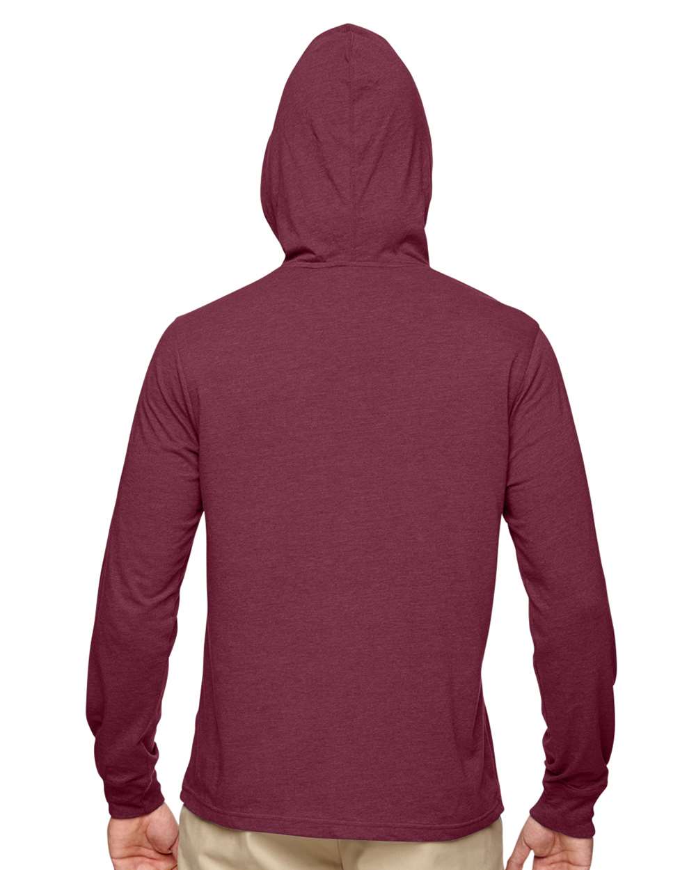 Unisex Eco Jersey Pullover Hooded Long Sleeve T-Shirt