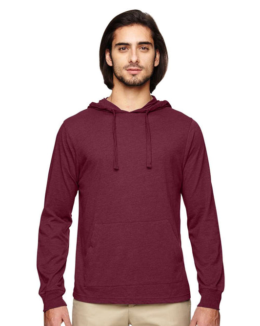 Unisex Eco Jersey Pullover Hooded Long Sleeve T-Shirt