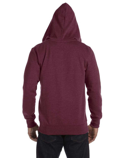 Unisex Heathered Full-Zip Hooded Sweatshirt