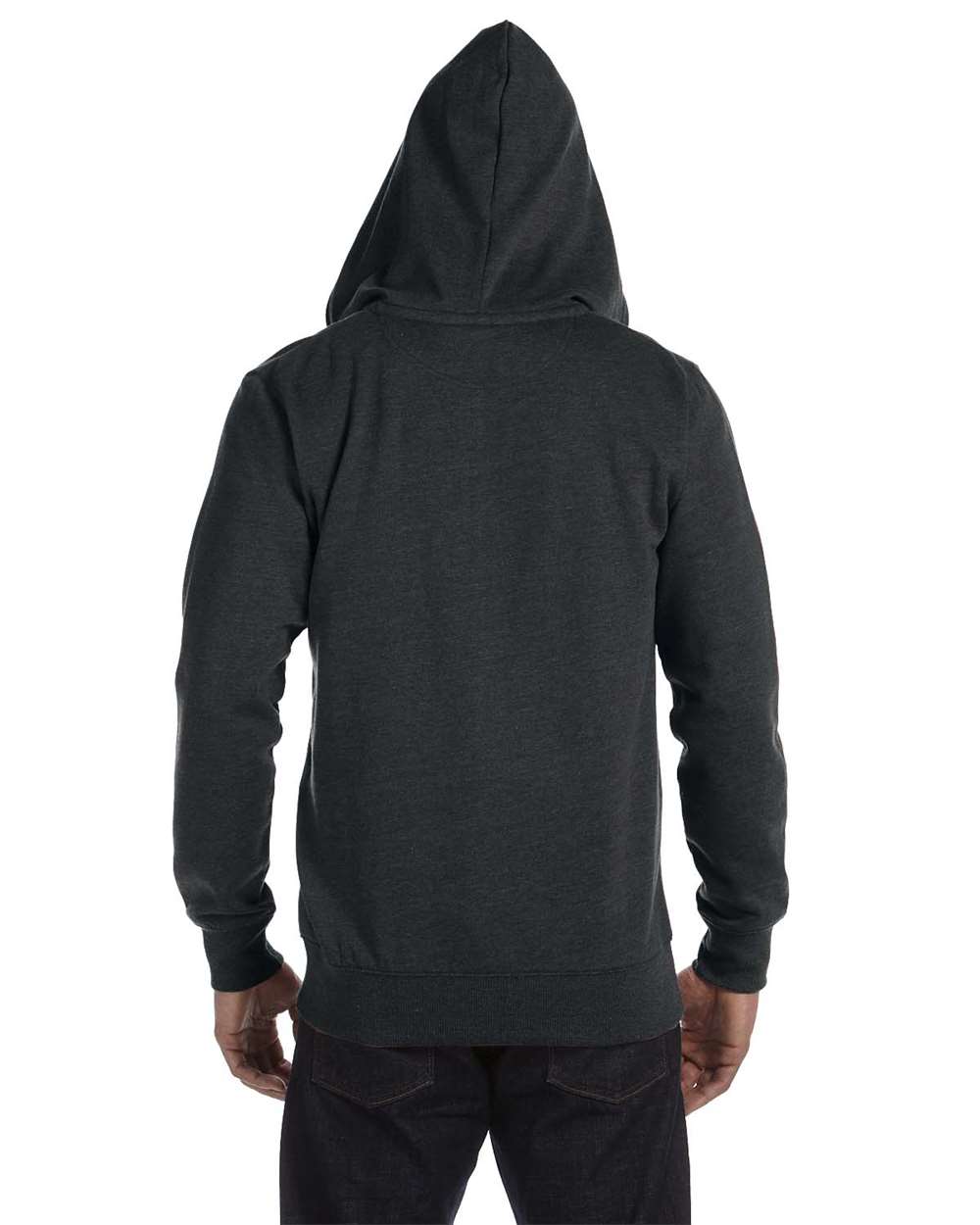 Unisex Heathered Full-Zip Hooded Sweatshirt