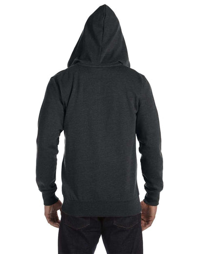 Unisex Heathered Full-Zip Hooded Sweatshirt