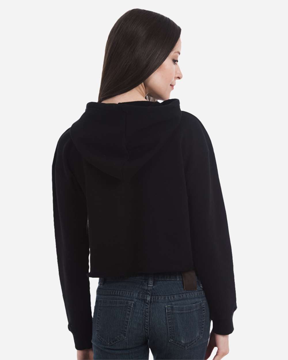 Women's Cropped Fleece Hooded Sweatshirt