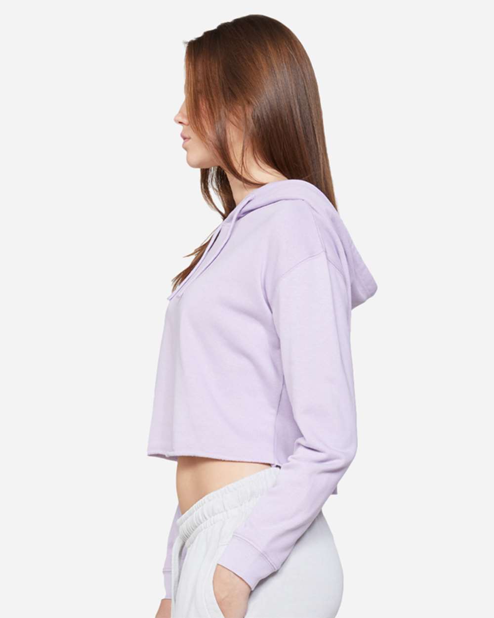 Women's Cropped Fleece Hooded Sweatshirt