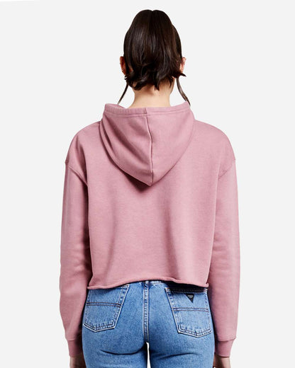 Women's Cropped Fleece Hooded Sweatshirt