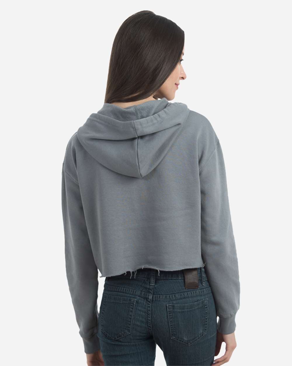 Women's Cropped Fleece Hooded Sweatshirt