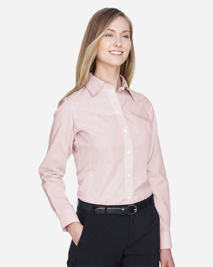 Women's Crown CollectionÂ® Micro Tattersall Woven Dress Shirt