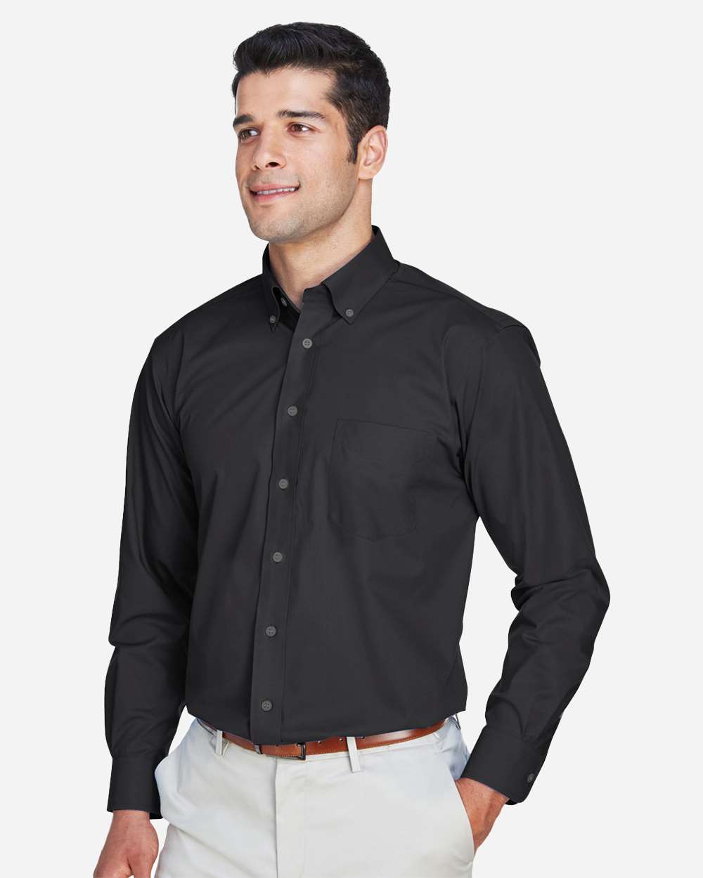 Men's Tall Crown CollectionÂ® Broadcloth Woven Dress Shirt