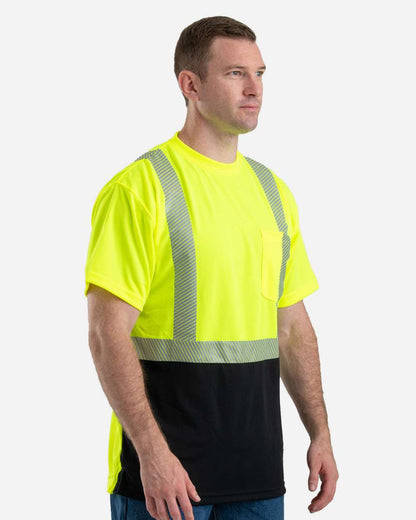 Men's Hi-Vis Class 2 Color Blocked Pocket T-Shirt