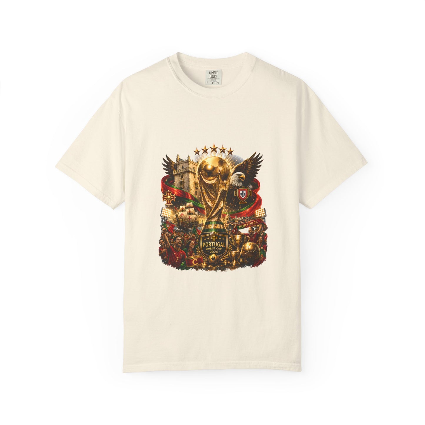 Portugal Football World Cup 2026 'Nação de Campeões' Epic Collage | Premium Graphic Tee