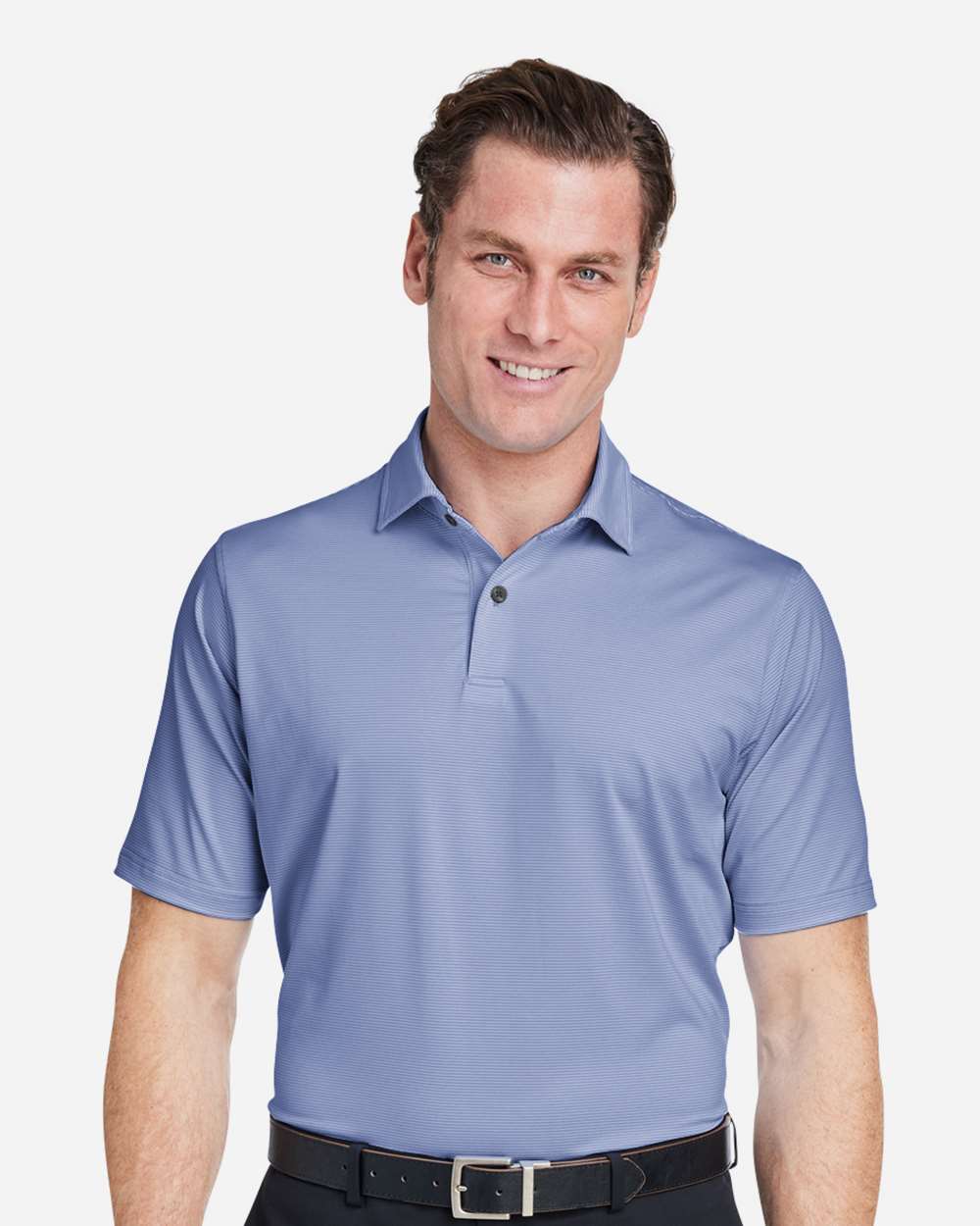 Men's USA Made Mini Stripe Tech Polo