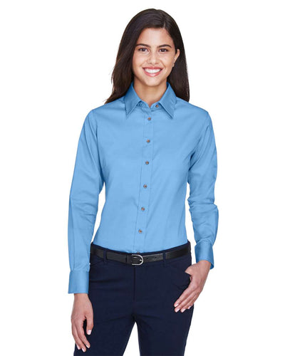 Women's Easy BlendÃ‚â„¢ Long Sleeve TwillÃ‚Â Dress Shirt with Stain-Release