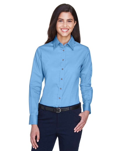 Women's Easy BlendÂ™ Long Sleeve TwillÂ Dress Shirt with Stain-Release