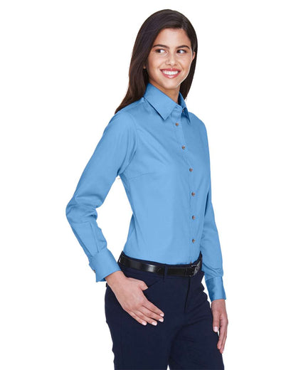 Women's Easy BlendÂ™ Long Sleeve TwillÂ Dress Shirt with Stain-Release