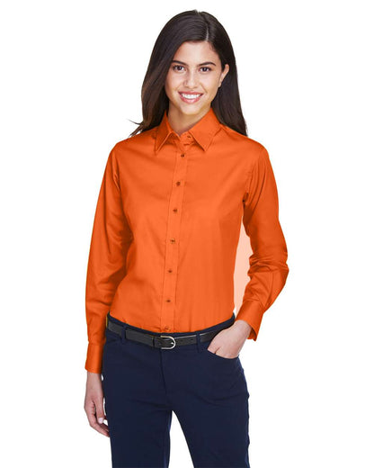 Women's Easy BlendÂ™ Long Sleeve TwillÂ Dress Shirt with Stain-Release