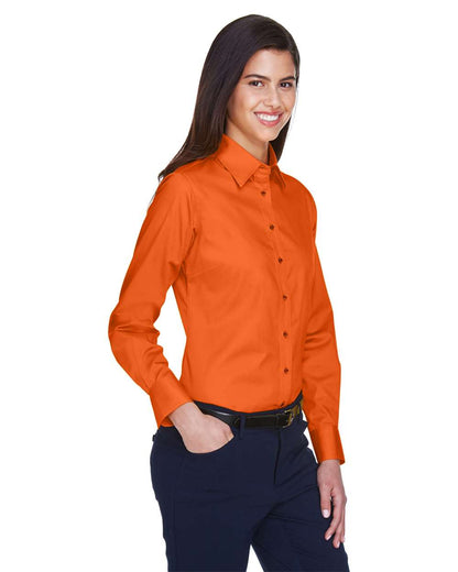 Women's Easy BlendÂ™ Long Sleeve TwillÂ Dress Shirt with Stain-Release
