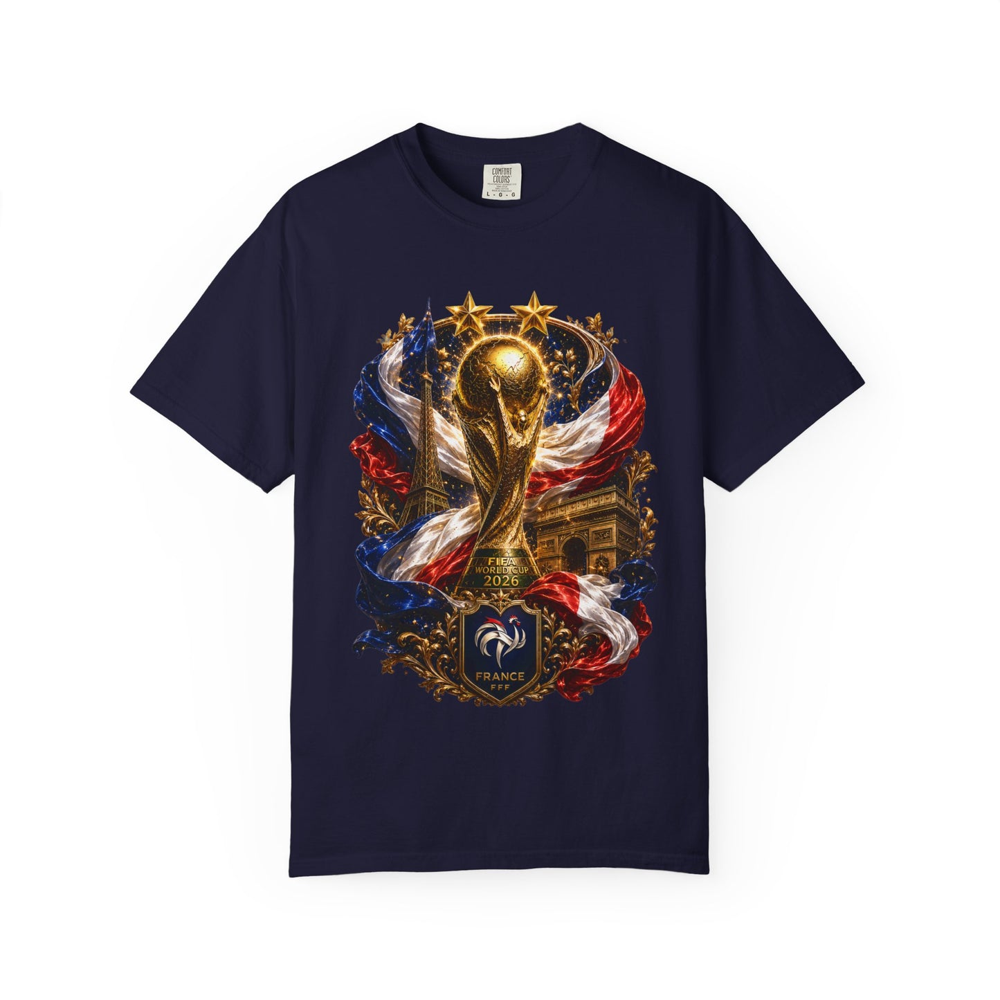 France World Cup 2026 Sovereign Trophy & Landmark Shield | Premium Graphic Tee