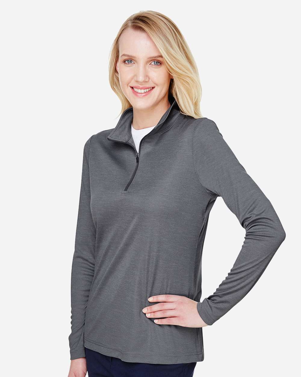 Women's Zone Sonic Heather Performance Quarter-Zip Pullover