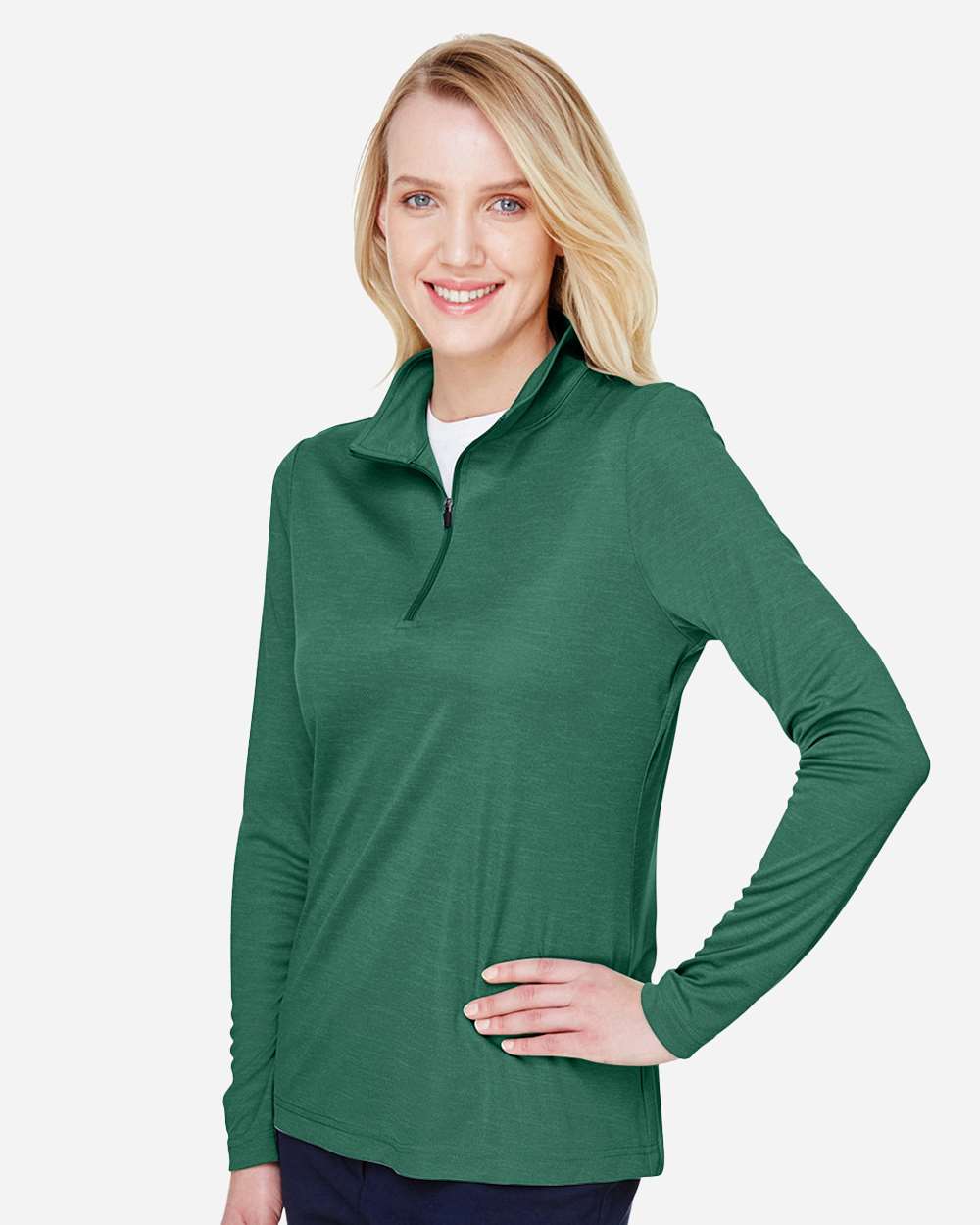 Women's Zone Sonic Heather Performance Quarter-Zip Pullover