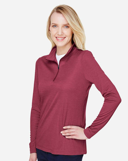 Women's Zone Sonic Heather Performance Quarter-Zip Pullover