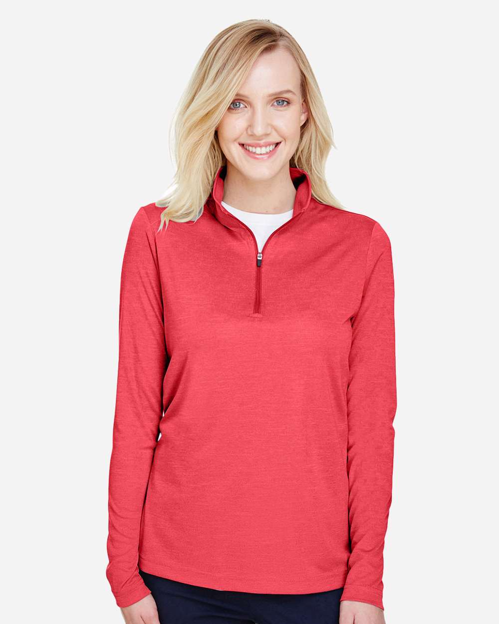 Women's Zone Sonic Heather Performance Quarter-Zip Pullover