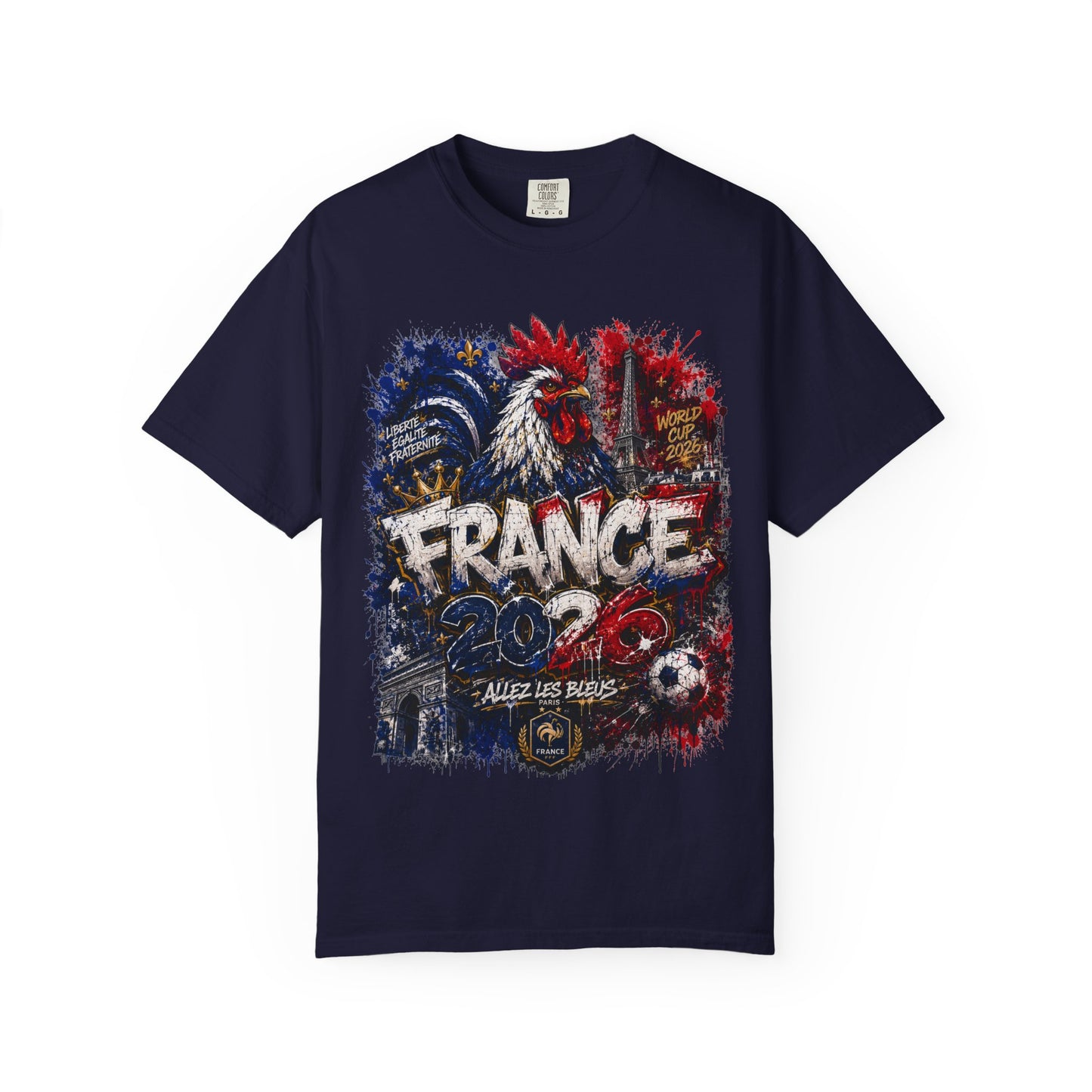 France Football 'Les Bleus' Street Graffiti – World Cup 2026 | Premium Graphic Tee