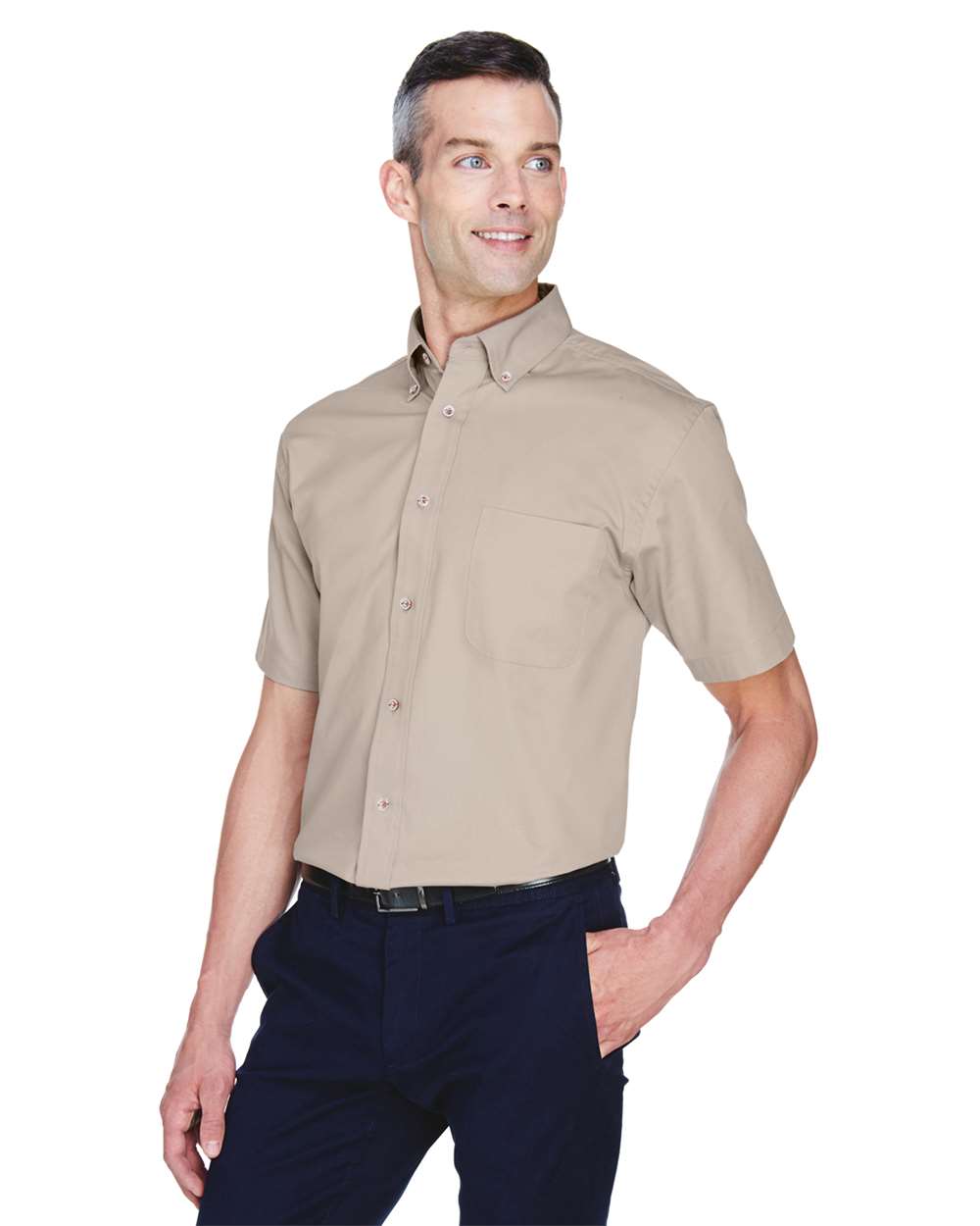 Men's Easy BlendÂ™ Twill Dress Shirt withÂ Stain-Release