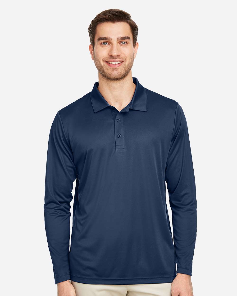 Men's Zone Performance Long Sleeve Polo