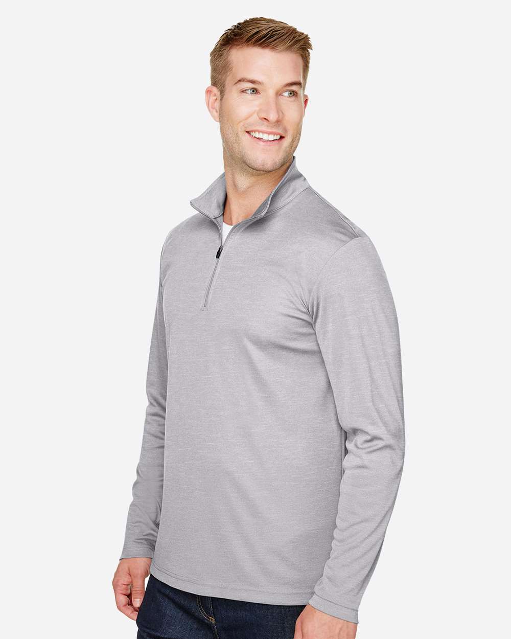 Men's Zone Sonic Heather Performance Quarter-Zip Pullover
