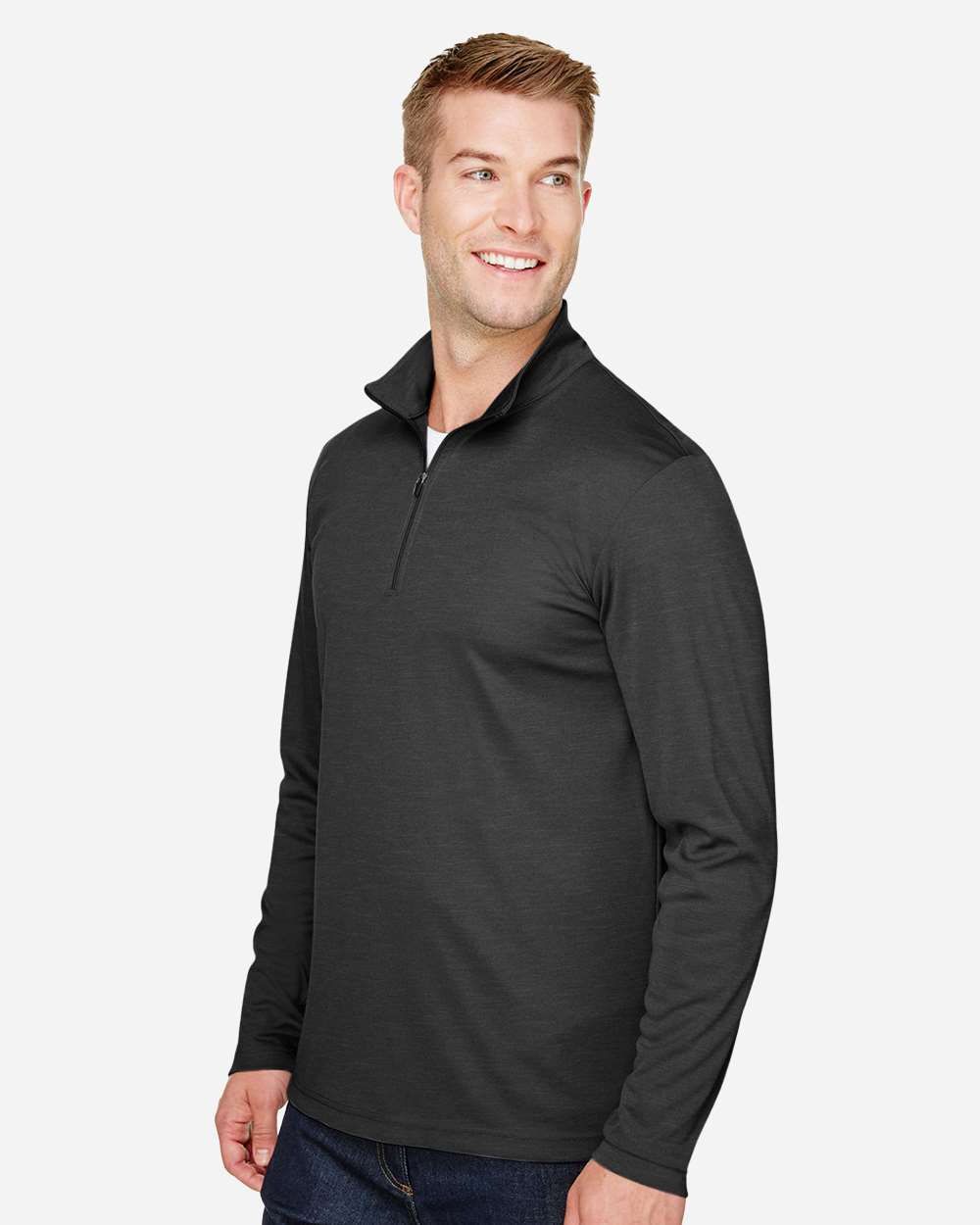 Men's Zone Sonic Heather Performance Quarter-Zip Pullover