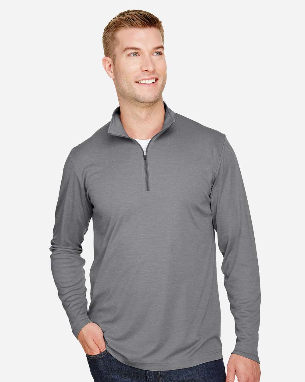 Men's Zone Sonic Heather Performance Quarter-Zip Pullover