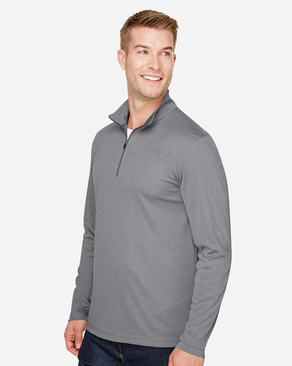 Men's Zone Sonic Heather Performance Quarter-Zip Pullover