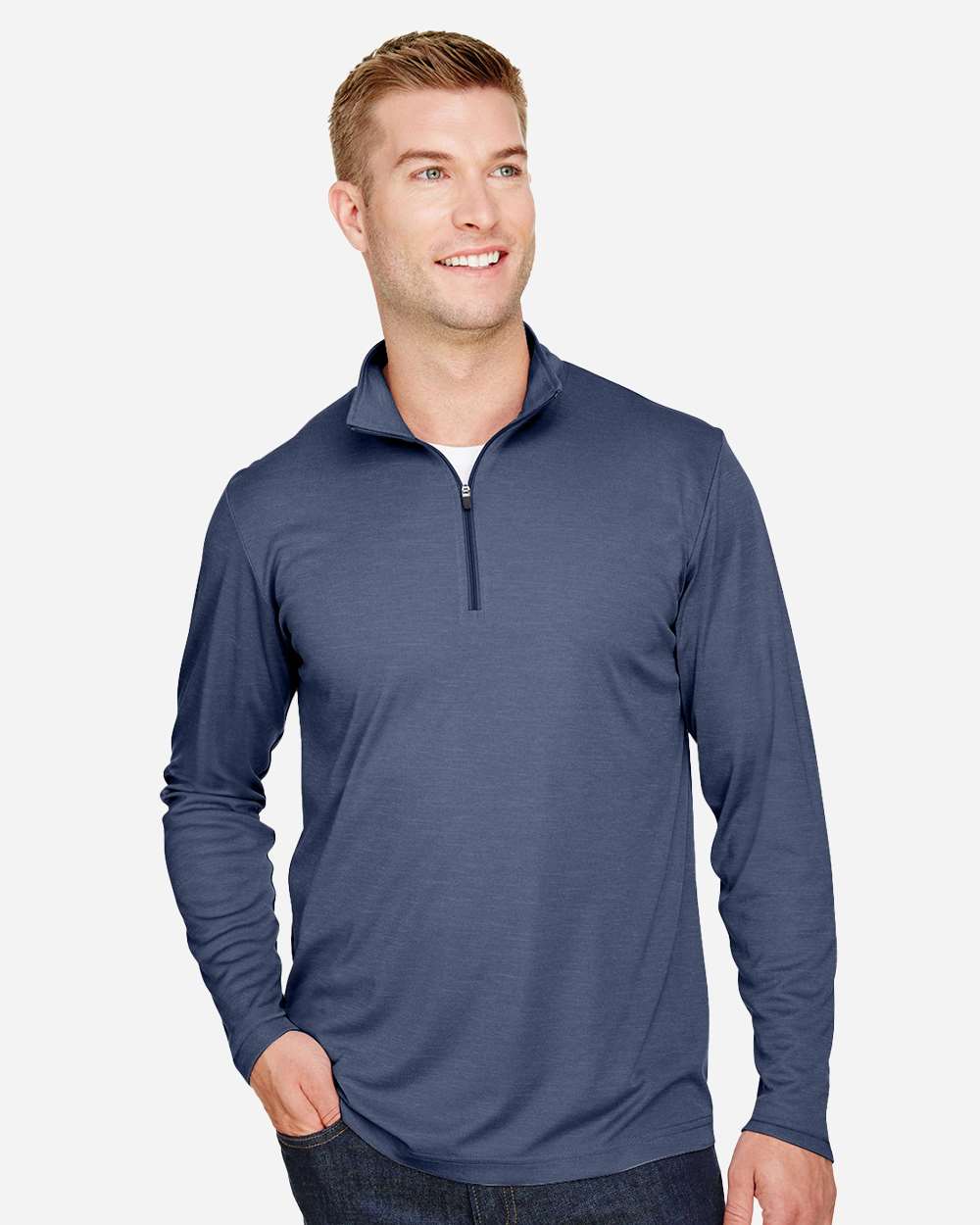Men's Zone Sonic Heather Performance Quarter-Zip Pullover