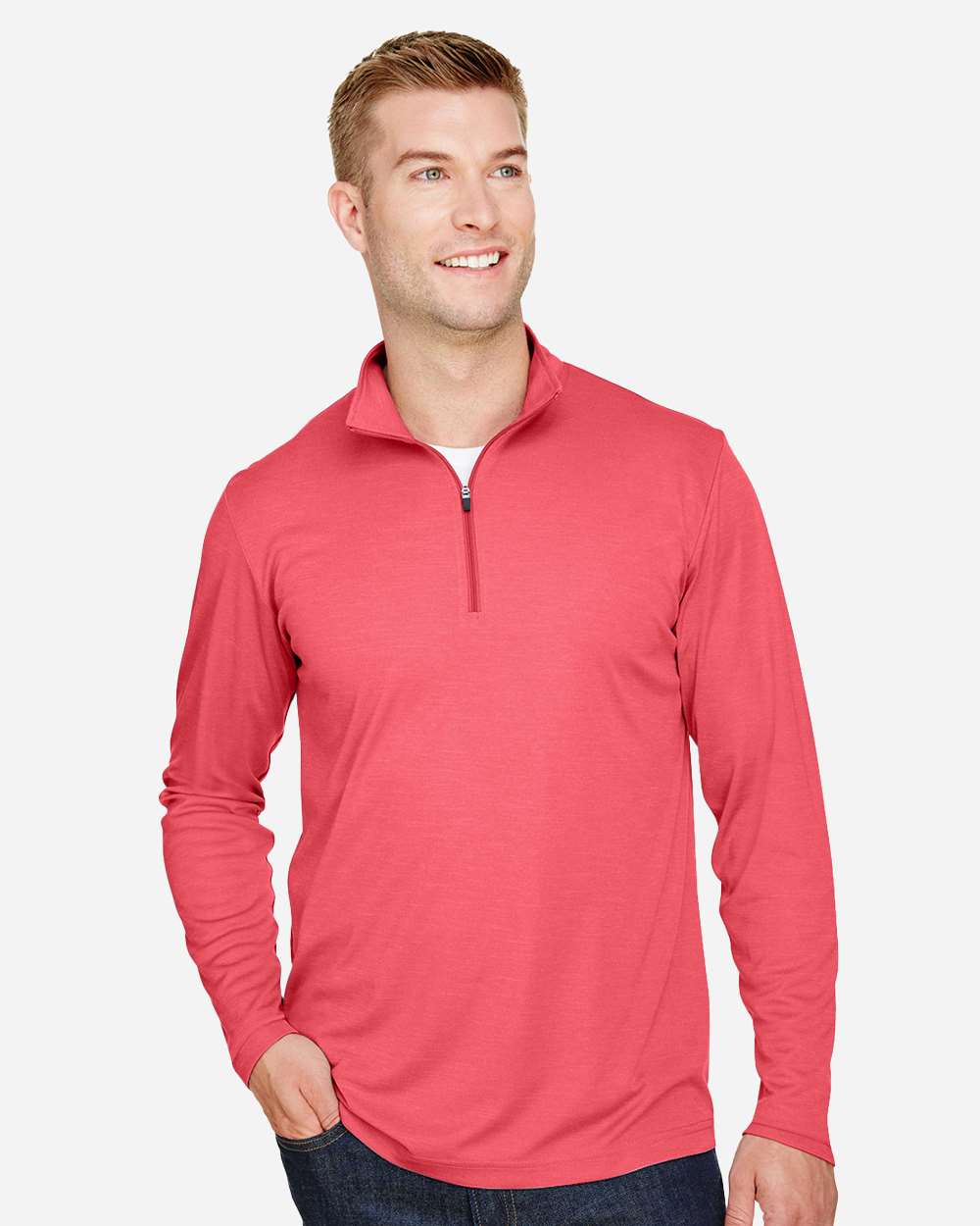 Men's Zone Sonic Heather Performance Quarter-Zip Pullover