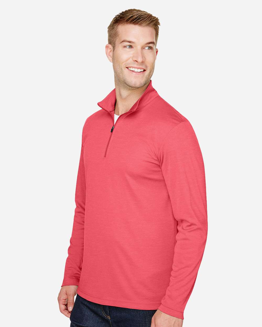 Men's Zone Sonic Heather Performance Quarter-Zip Pullover