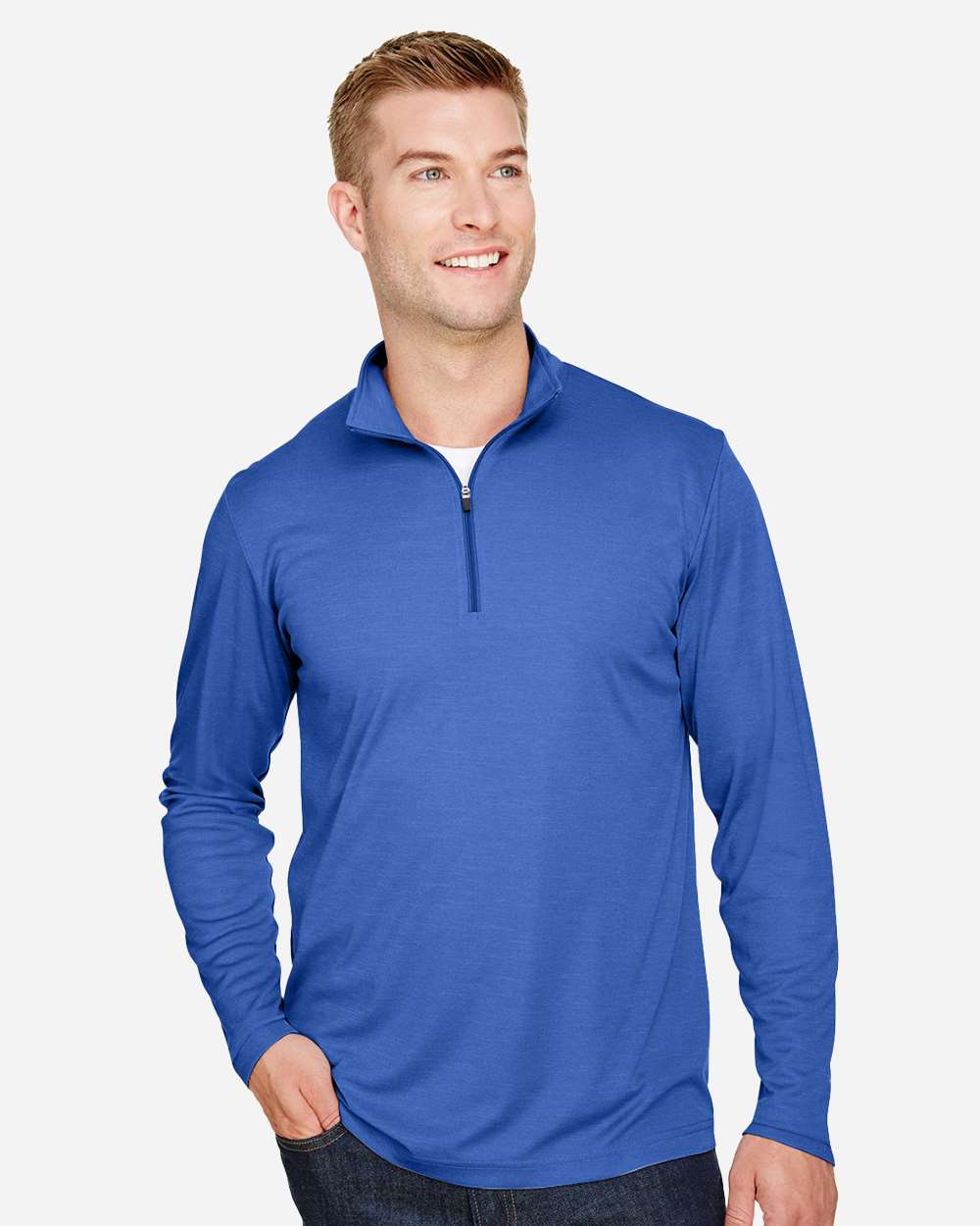 Men's Zone Sonic Heather Performance Quarter-Zip Pullover