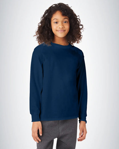 Hanes 5546 Authentic Youth Long Sleeve T-Shirt