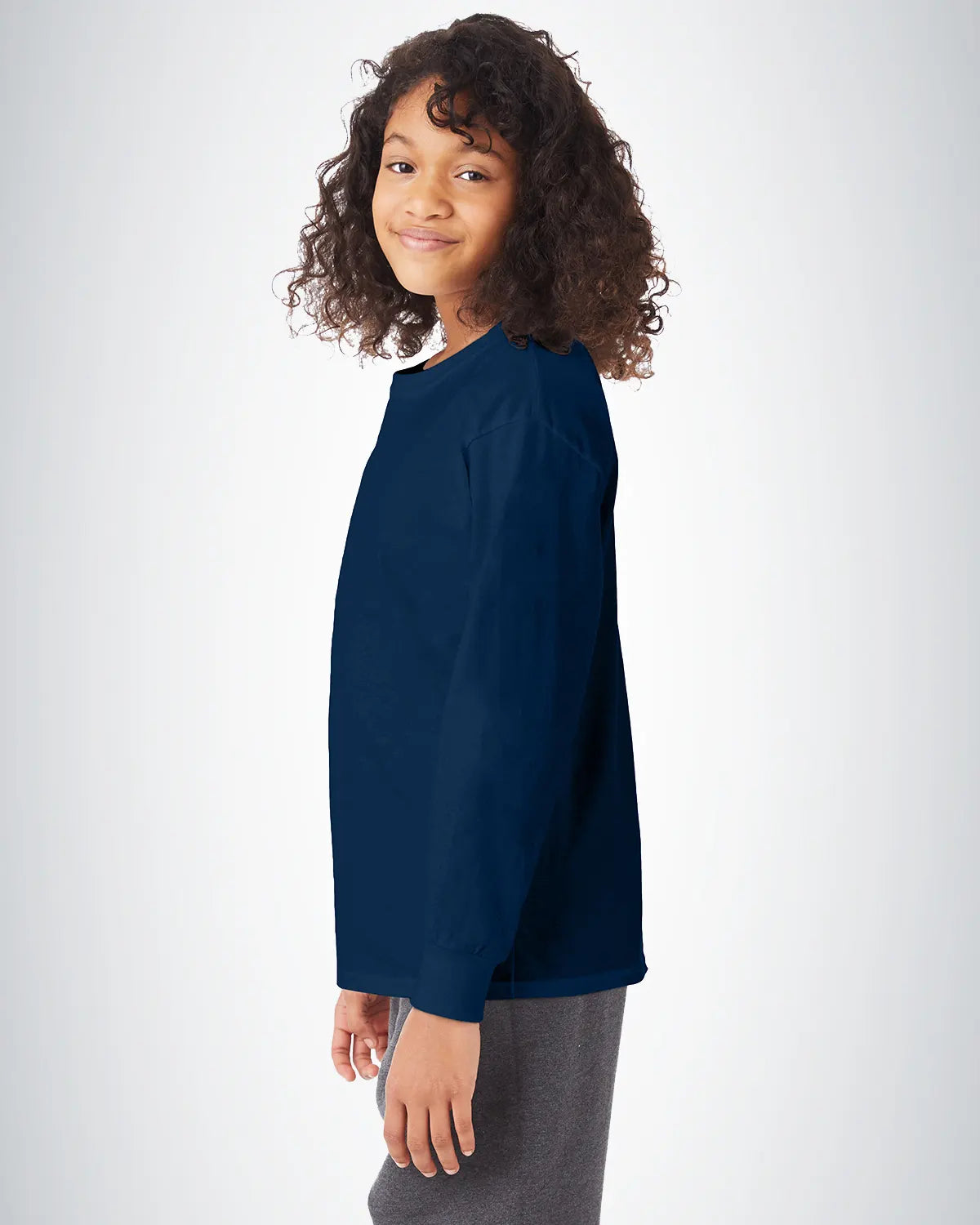 Hanes 5546 Authentic Youth Long Sleeve T-Shirt