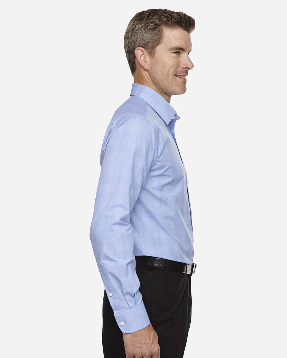 Men's Crown CollectionÂ® Glen Plaid Woven Dress Shirt