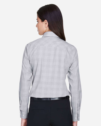 Women's Crown CollectionÂ® Glen Plaid Woven Dress Shirt
