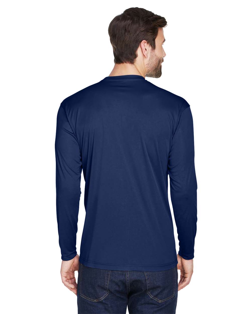 Men's Cool & Dry Sport Long Sleeve Performance Interlock T-Shirt