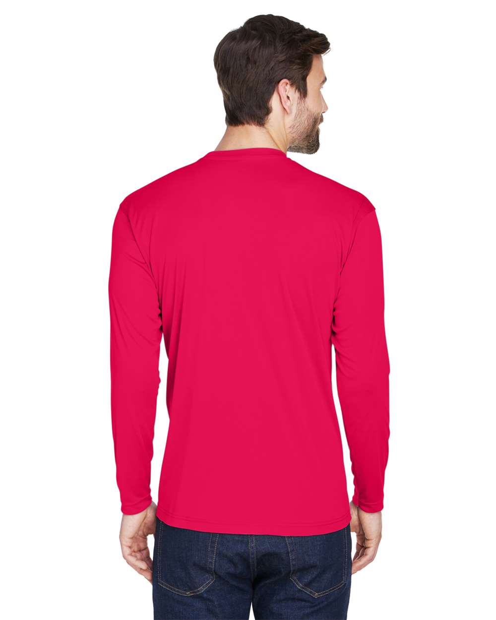 Men's Cool & Dry Sport Long Sleeve Performance Interlock T-Shirt