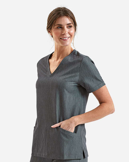 Women's Invincible V-Neck Stretch Scrub Top