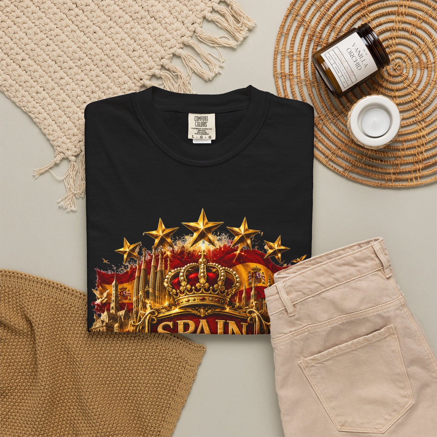 Spain Football 'Heritage Imperial' Epic Championship Shield | Premium Graphic Tee