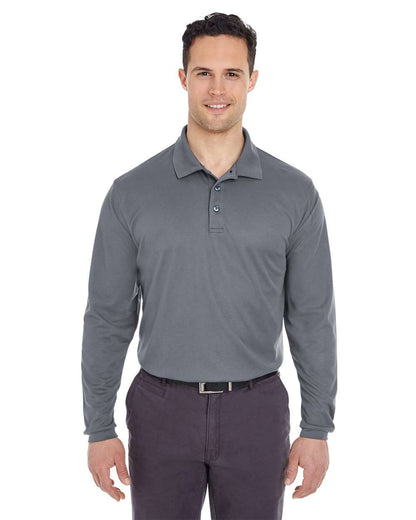 Men's Cool & Dry Long Sleeve MeshÂ PiquÃ© Polo