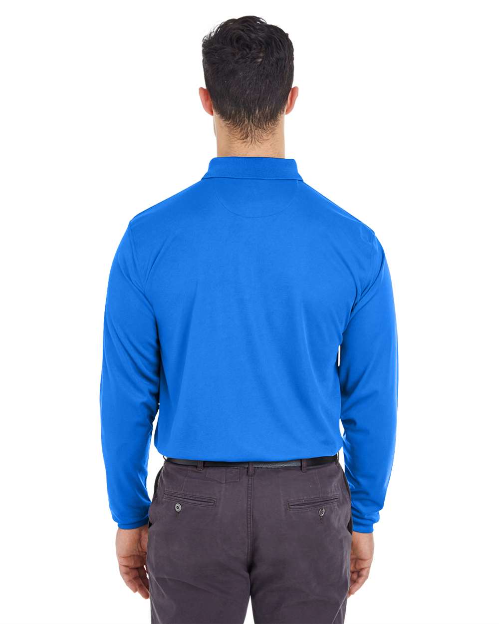 Men's Cool & Dry Long Sleeve MeshÂ PiquÃ© Polo