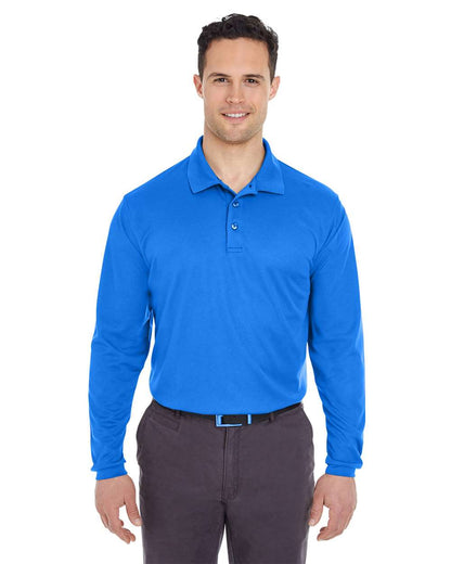 Men's Cool & Dry Long Sleeve MeshÂ PiquÃ© Polo
